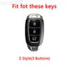 Zinc Alloy+Leather Car Key Case Cover For Hyundai I30 Ix35 Kona Encino Solaris Azera Grandeur Ig Accent TM Palisade Santa Fe