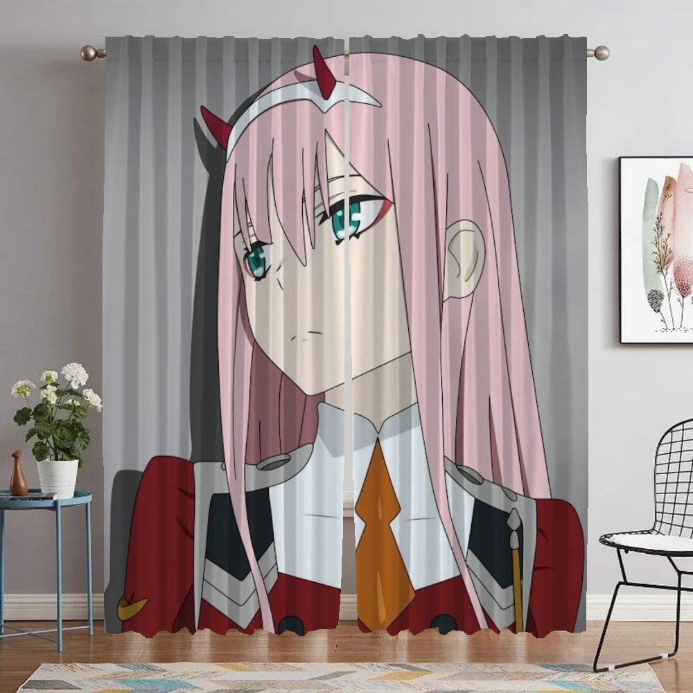 

Window Curtain for Room 2 Panel Zero Two Anti-mosquito Curtains for Camera Halloween Decoration Partition Shades Living Kitchen W50xH70cmx2pcs-CL