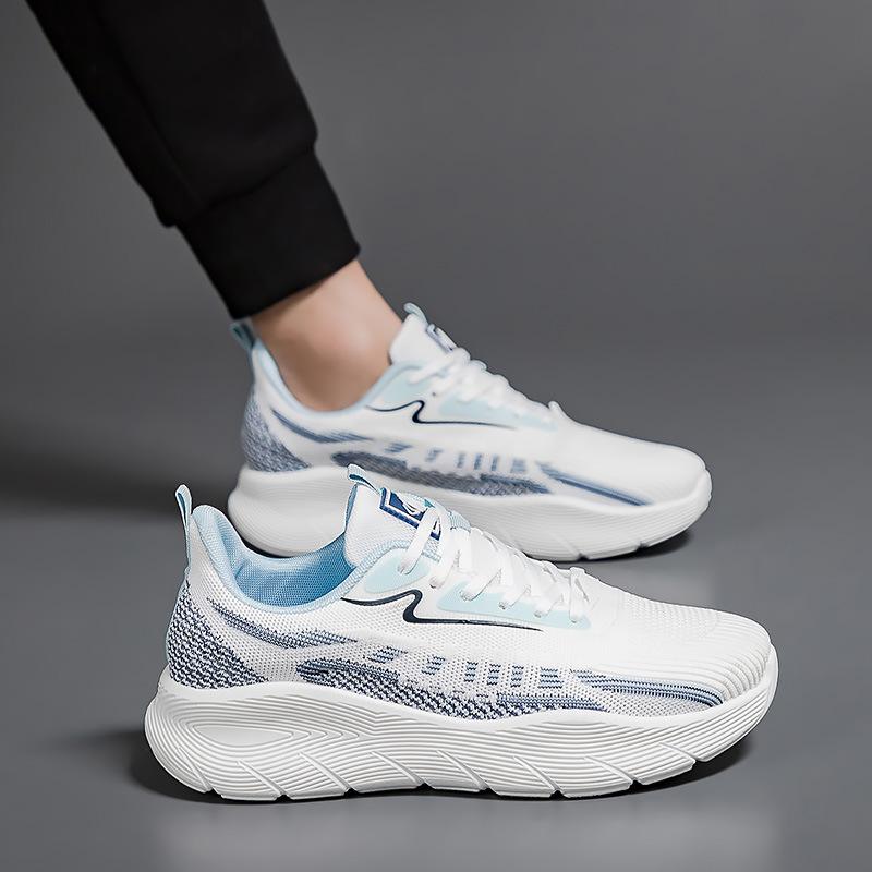 Korean Version of Fly-woven Sports Shoes for Men and Women, Casual Platform Dad Shoes, New Breathable Running Shoes F8830