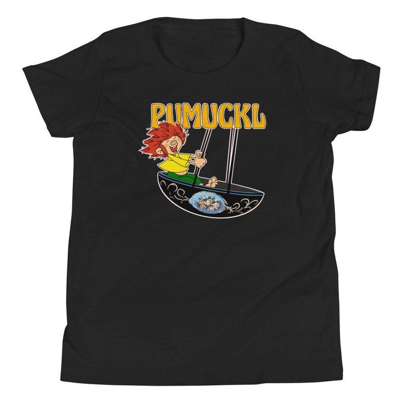 80s retro vintage cartoon Zeichentrick character Pumuckl in Swing Youth Short Sleeve T-Shirt 100