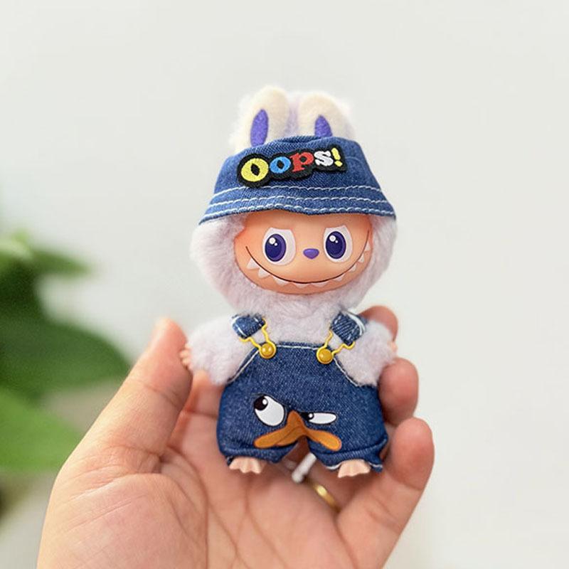 Mini Version 4.0 Vinyl Face Plush Blind Box Doll Clothes Christmas Set Small Nose Gaga Heart Bottom Password