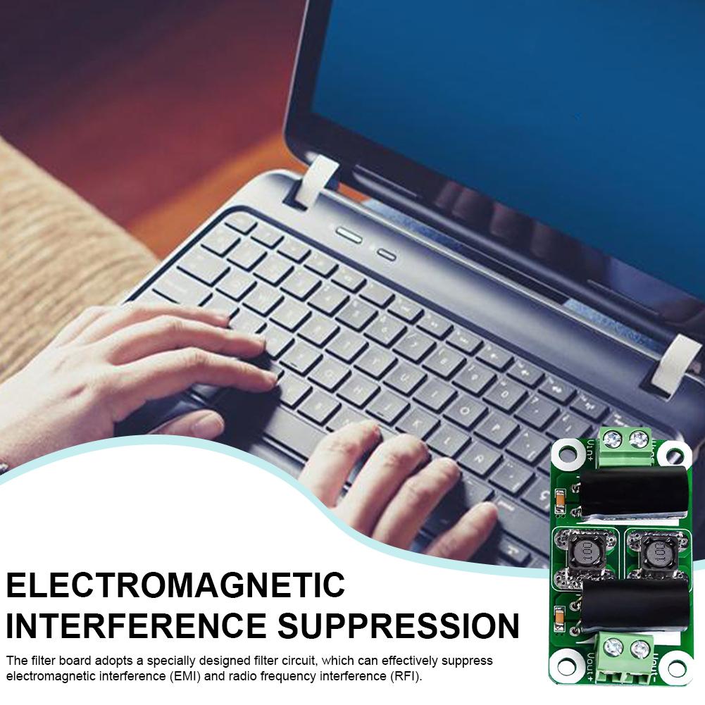 DC Power Filter Board 0-25V/0-50V 2A/3A/4A Class D Power Amplifier Module EMI Suppression Module