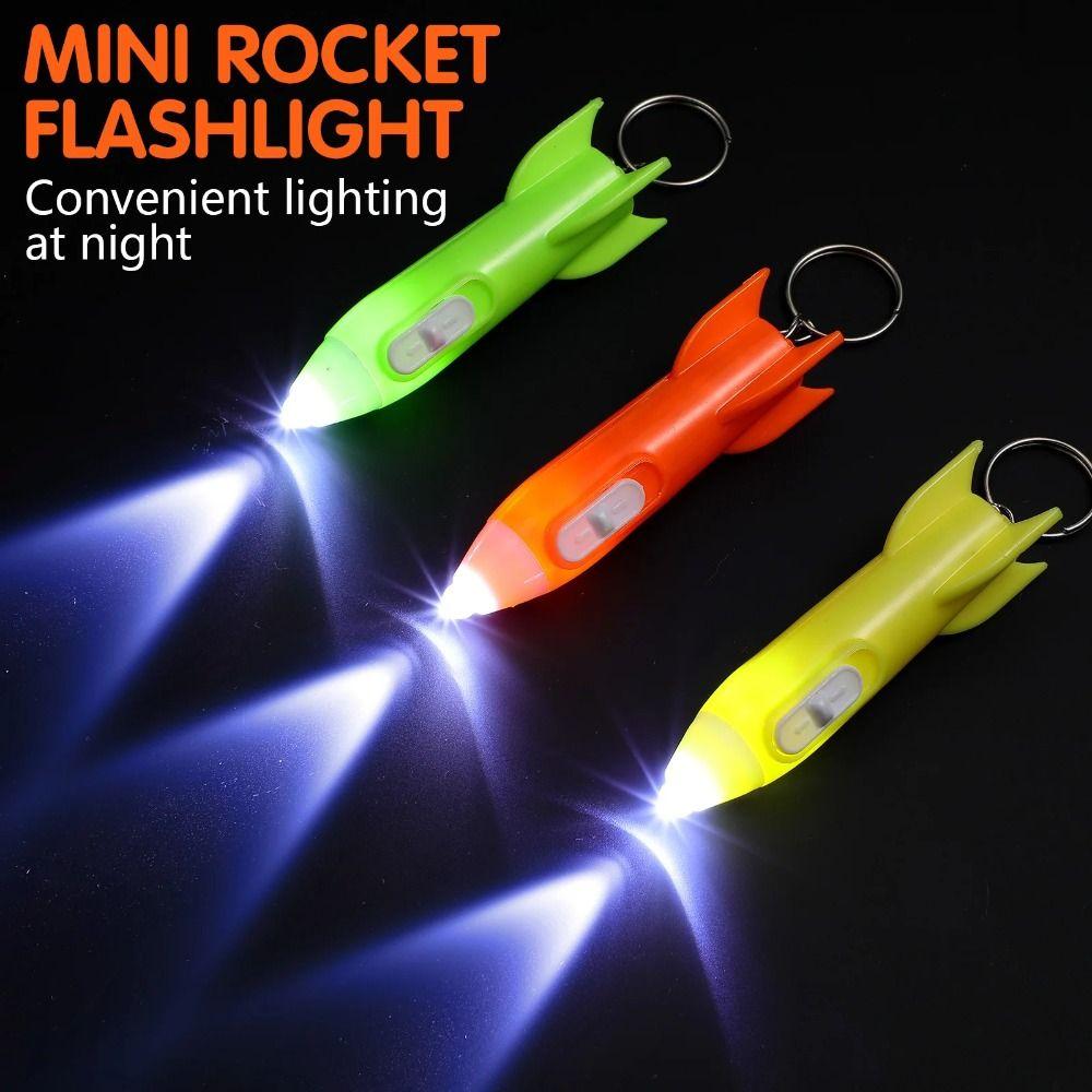 10pcs Bright Flashlight Keychain Mini LED Keychain Portable Kids Flashlights  Camping