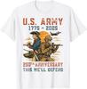 United States Army 1775-2025 250th Anniversary We Defend T-Shirt Mens Womens Tees Top