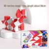 Folding Magic Ruler Set: Colorful Educational Toy for Kids - 24/36/48/60/72 pcs.