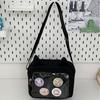 Nylon Transparent Itabag Y2k Transparent Crossbody Bag Portable Small Square Bag  Travel