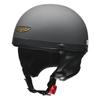 LEAD Half Motorcycle Vintage Matte LL CR-751 Helmet, Black,