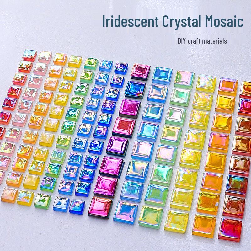 1kg Mosaic Iridescent Crystal Glass for DIY Children’s Handicrafts