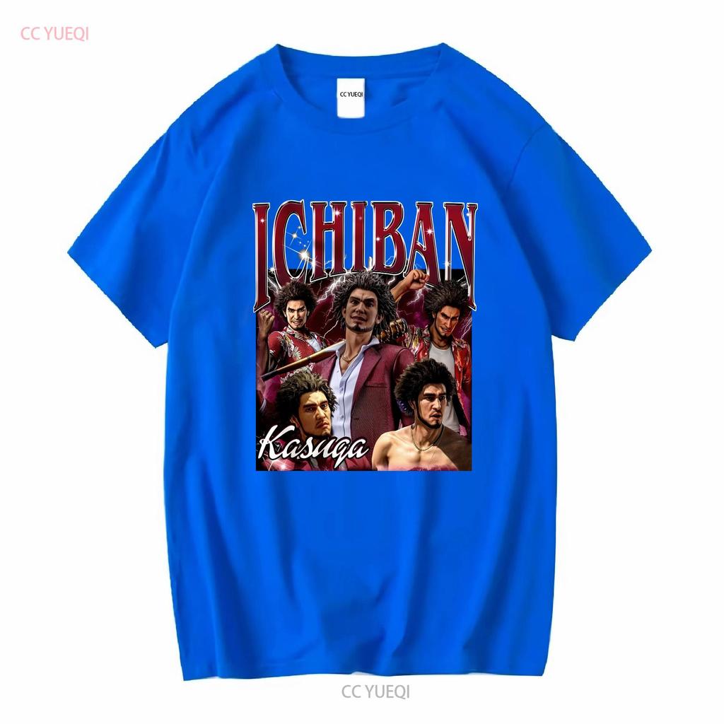 Limited Ichiban Kasuga Vintage T Shirt For Women and Man SweaT 90s Bootleg Long or Short Sleeves Vintage Washed Homme Stretched