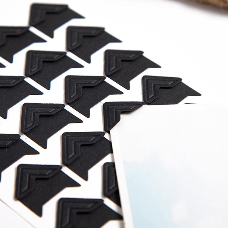 DIY Vintage Corner Photo Albums Corner Stickers Kraft Paper Album Frame Decor Scrapbooking Decoration