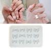 Epoxy Resin Molds Jewelry Accessory Cast Mould Bowknot Shape Keychain Mold