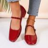 Módní Elegantní Boty Mary Janes na Nízkém Podpatku Dámské Pásky Bílé Lodičky na Podpatku Dámské Velká Velikost Kancelář Párty Svatba Boty Dámské Velká Velikost
