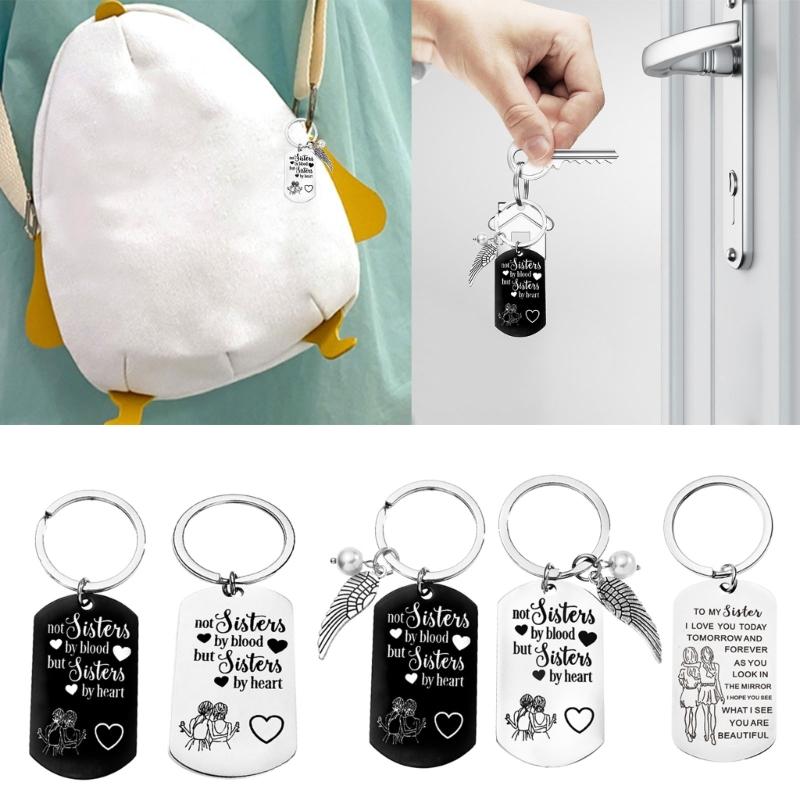 Personalized Key Holder for Close Partner Custom Engraving Key Rings Accessories