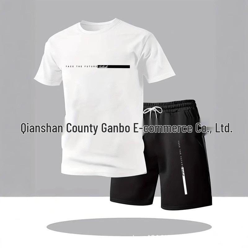 2025 Summer Fashion: Breathable Mesh T-Shirt & Shorts Set Size M