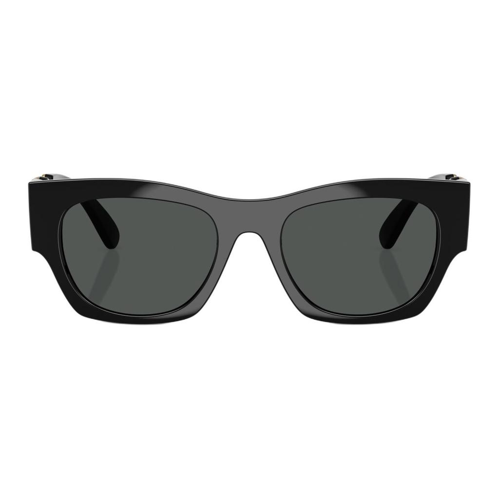 Versace Logo Design Square Sunglasses Unisex Sunglasses Black 0VE4479U-GB1/87
