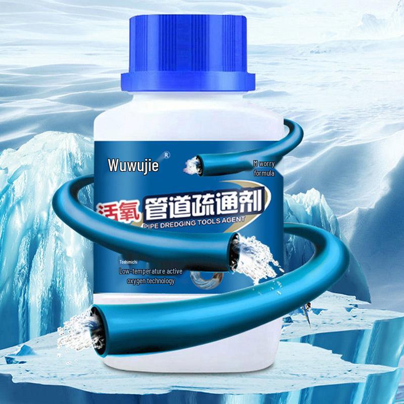 Powerful 280g Drain Unblocker & Cleaner: Dissolves Kitchen, Floor, and Toilet Clogs