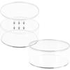 4/8 Stück Runde Acrylgläser mit Deckeln 13,6 cm Ausstellungs-Schmuck-Organizer-Behälter für Hochzeitsgeschenke, Party-Leckereien, Perlen & Bastelbedarf