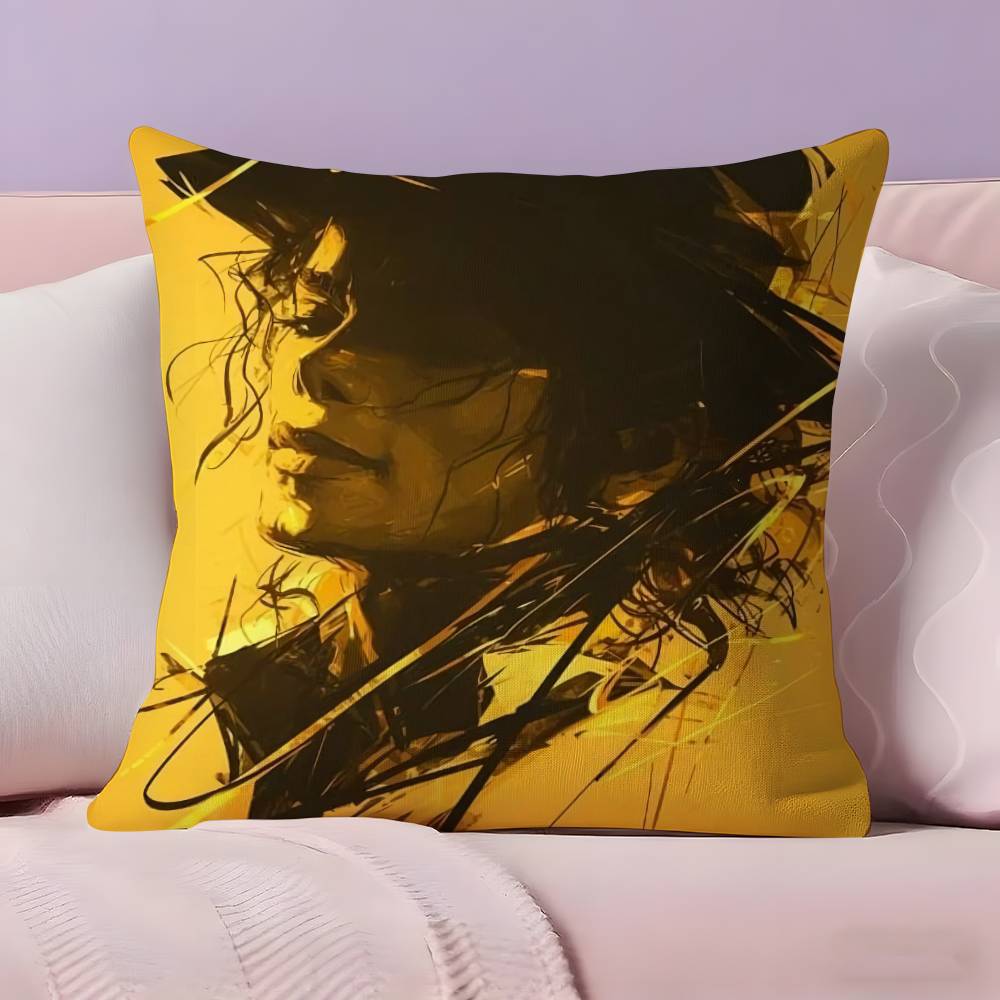 Classic Singer M-Michael Jackson Pillow Case Pillowcase Ultra Soft Skin Friendly Fabric Cloud Like Comfort & Concealed Zipper