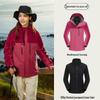 Women's Water-Repellent 3-in-1 Detachable Down Hooded Jacket - Autumn/Winter Mountaineering Top.