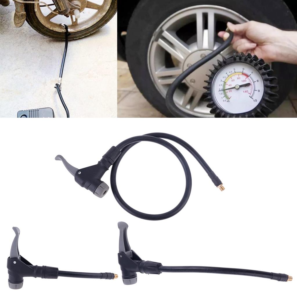 Inflator Hose Adapter Locking Air Chuck Quick Connect & Release for Motorcycle