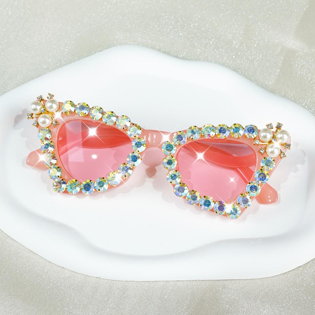Sparkling Rhinestone Cat Eye Glasses for Women, Perfect for Events & Fashion, Party Eyewear, Perfect for Decoration Women Men