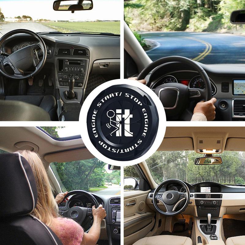 Startknopfabdeckung Startzündung Abdeckung Kratzschutz Auto Motor Knopf Dekorring Abdeckung Auto Motor Dekor