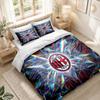 Bedding Set 1 Duvet Cover 2 Pillowcases AC Milan Print Bedroom Home Decoration