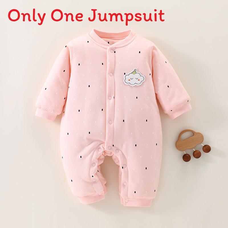 Baby Winter Cotton Romper With Thick Insulation For Newborns And Infants