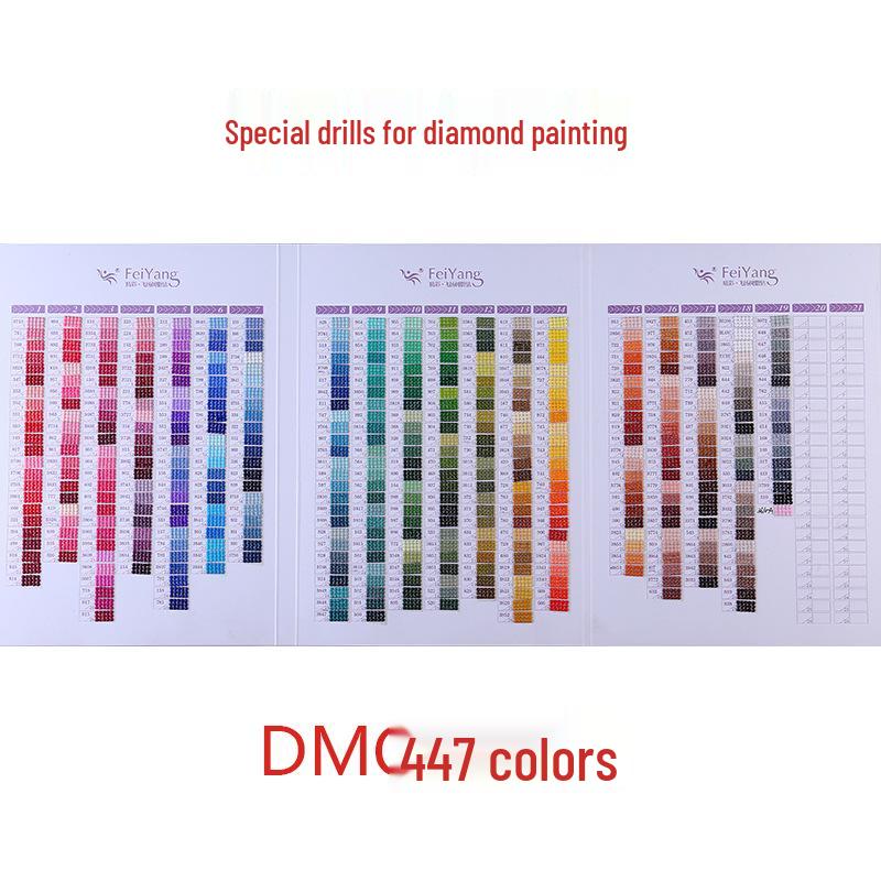 2.5mm Diamond Painting Resin Drills, Square Flat Bottom, 447 Colors Acrylic DIY Kit
