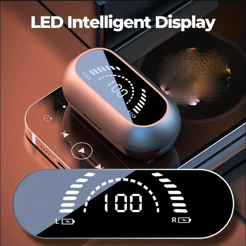 TWS Headset Wireless Headset Sport Headset Waterproof Stereo, Mobile Phone Hi Fi Stereo Music With Microphone Noise Reduction Display