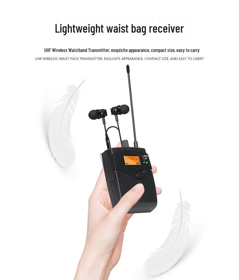 Dual Channel UHF Wireless Stage Monitor Earphones