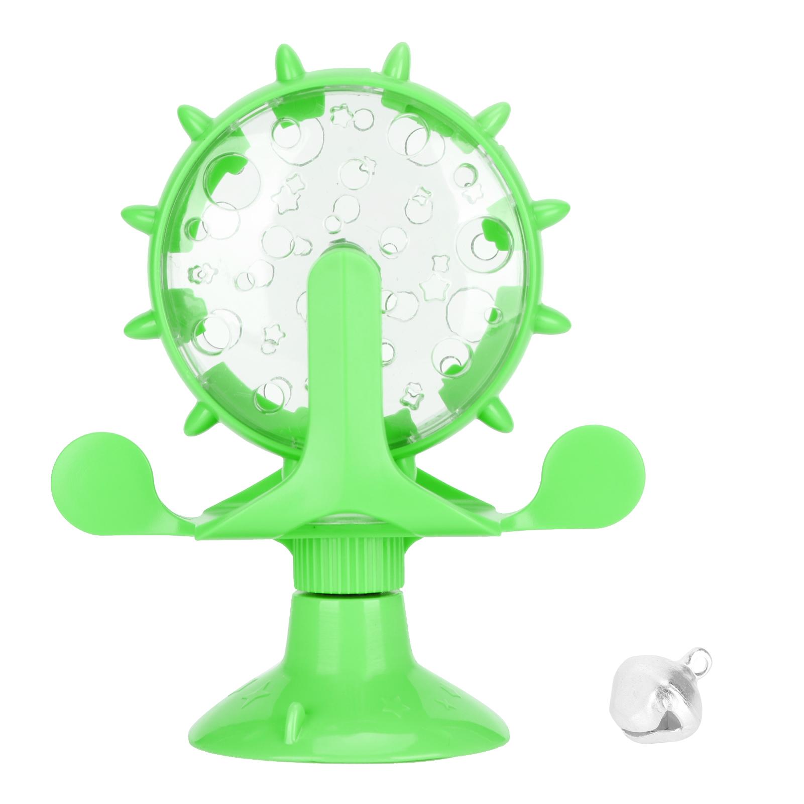 

Вращение корма для кошек из АБС-пластика для ветряной мельницы, образовательная интерактивная обучающая игрушка зелёный