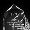 Customized Crystal Trophy, Annual Meeting Employee Annual Meeting Celebration Souvenir Excellent Award Decor High-end Medal, 1Pc