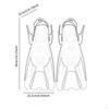 Set of Diving Fins, Swimming Snorkeling Training Fins with Lightweight Silicone Material