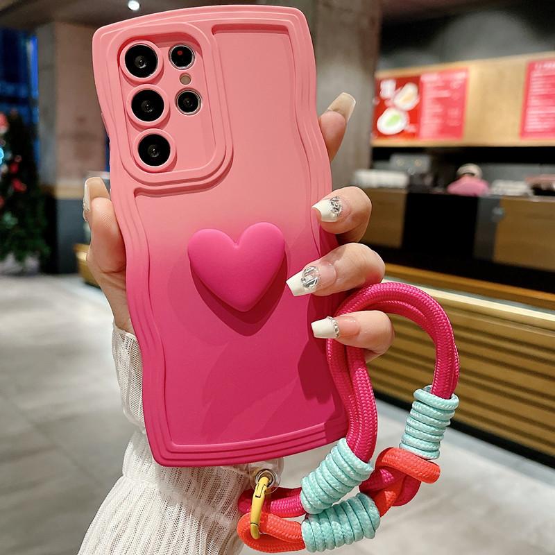 Applicable to Samsung S25ultra mobile phone case a73 love s23 lanyard A54 sense S23fe liquid s22a34