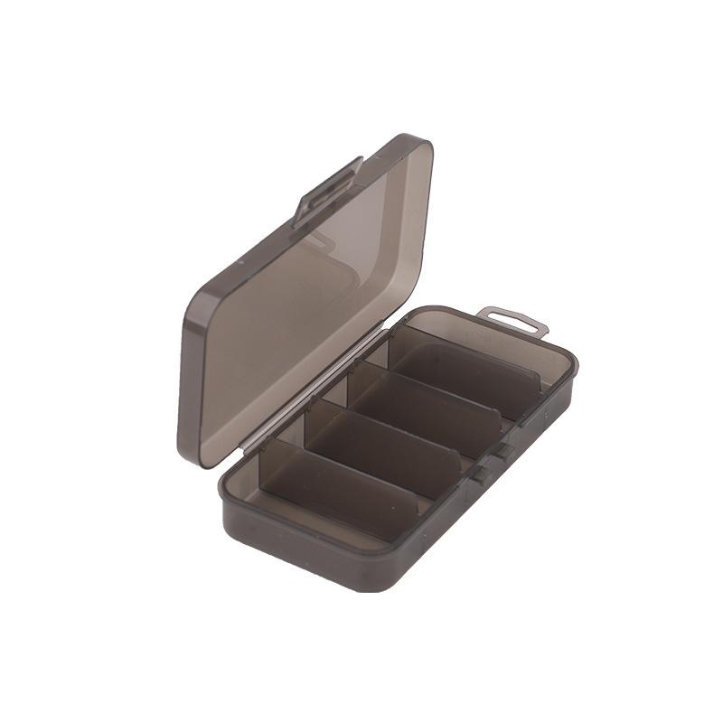 Transparent 5-Compartment Fishing Gear Lure Box for Baits and Hooks
