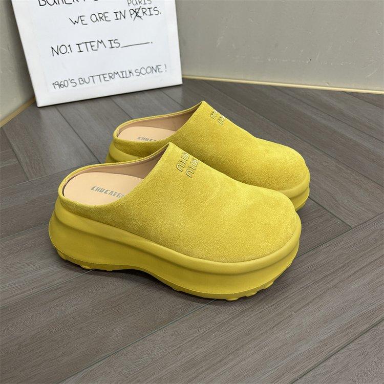 

Универсальные тапочки-мешки с толстым дном и мягким дном женские новинка 2025 года, верхняя одежда для женщин, модные тапочки-мешки для женщин 37 абрикосовый