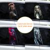 2pcs Nun Sisters Car Decal Car B-Pillar Sticker Smoking Nun Styling Car Decal Diy Car Door Post Vinyl Decal Cool Nun Decal