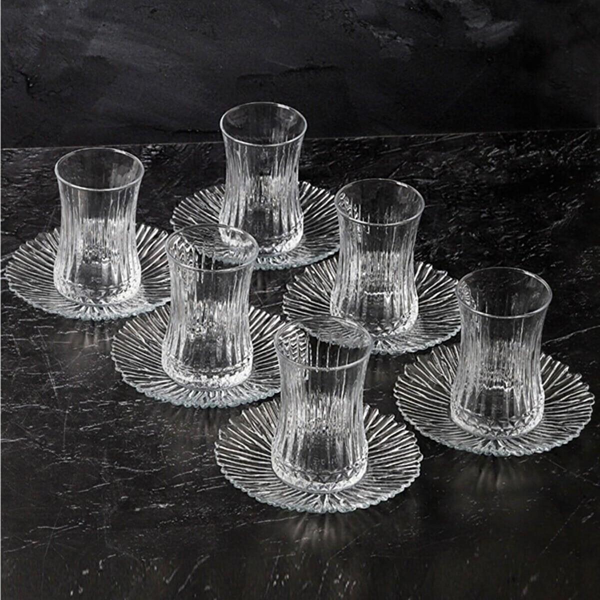 

6 Piece Glass Tea Cup Set Tea Cup Home Kitchen Standart білий