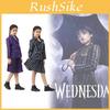 Wednesday Addams Familie Cosplay Kostüm Mit Polyesterstoff Für Halloween Und Rollenspiel