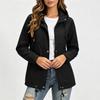 Women's Rain Jacket Color Casual Outdoor Coat for Hiking and Travel
