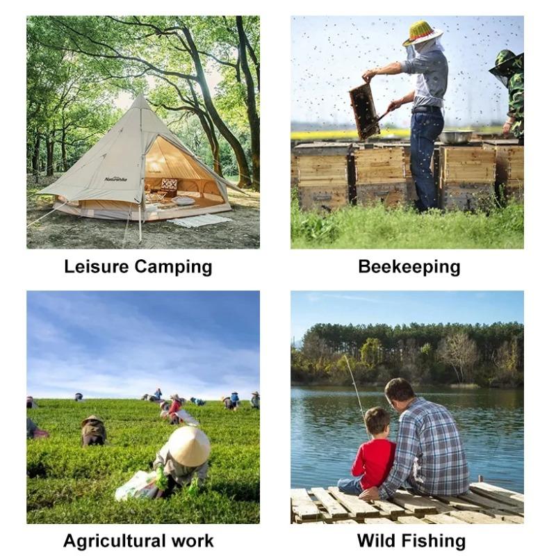 Mosquito-Proof Veil Breathable Fabric Outdoor Mosquito Net Clear View Easy Wear Fishing Camping Garden Insect Shield Net