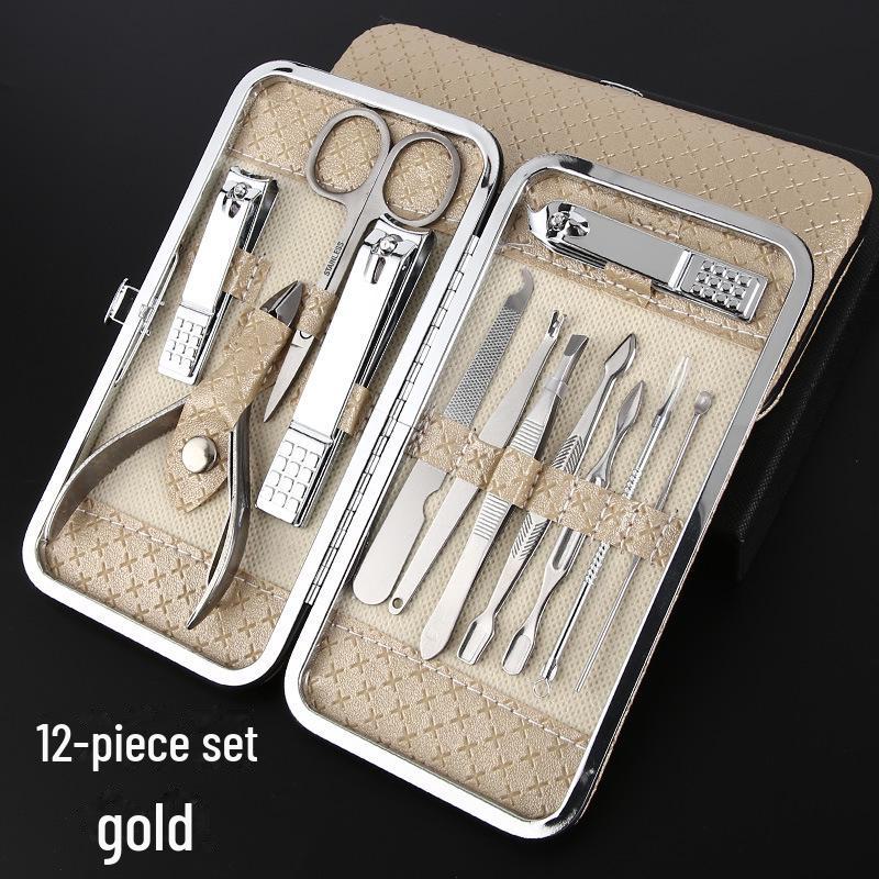 Nagelknipser-Set aus Edelstahl – Multifunktionale Pediküre-, Maniküre- und Peeling-Werkzeuge