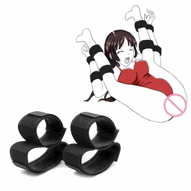 BDSM Bondage Set Bondage Cătușe Obiecte Fetiș Jucării erotice Truse Jucării sexuale Cupluri Comert cu ridicata Sex Bondage Joc Gulerele Sex Shop