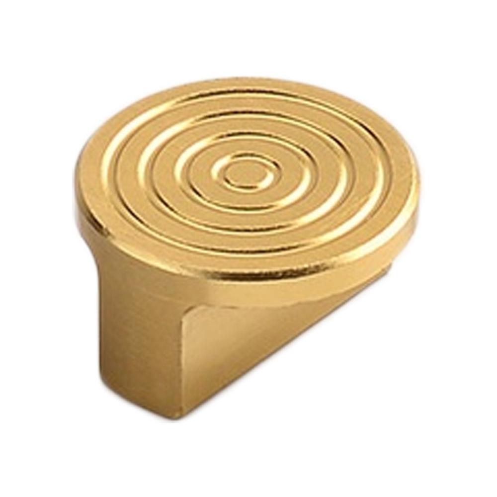 H3315 Copper Color Single Hole Drawer Pull Handle Cabinet Wardrobe Aluminum Alloy Round Handle A