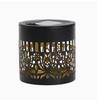 Solar Hollow Cylinder Outdoor Garden Projection Light Solar Powered Peony Pattern Decorative Lantern for Patio Pathway Yard