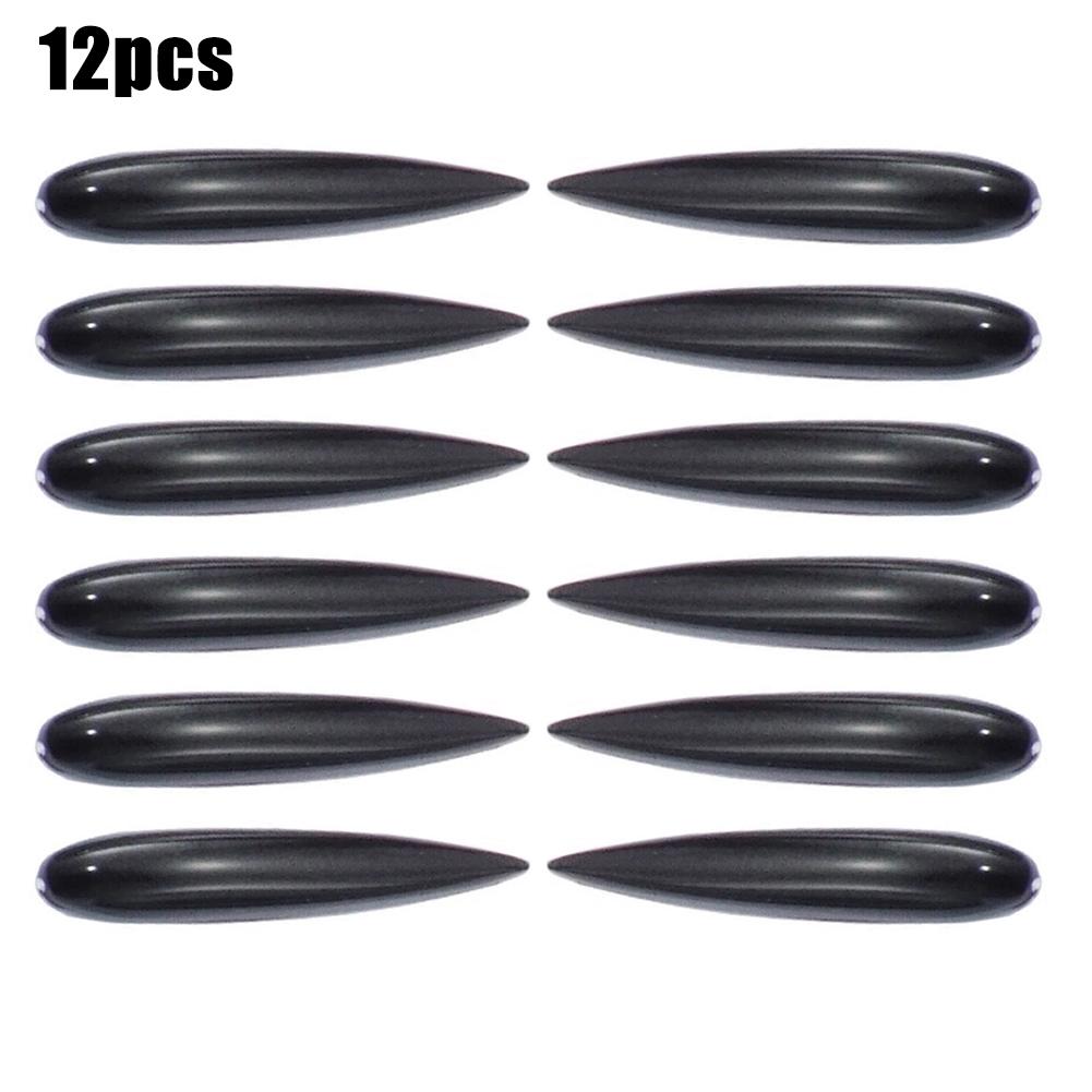 

12 шт. автомобильных красных защитных молдингов для кромок дверей, защитные полосы для бампера, полосы против царапин, угловые молдинги для внутренних дверей, автомобильное украшение чёрный