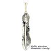 [STERLING SILVER 925] Feather Silver Necklace Pendant Chain AMTHANE-005