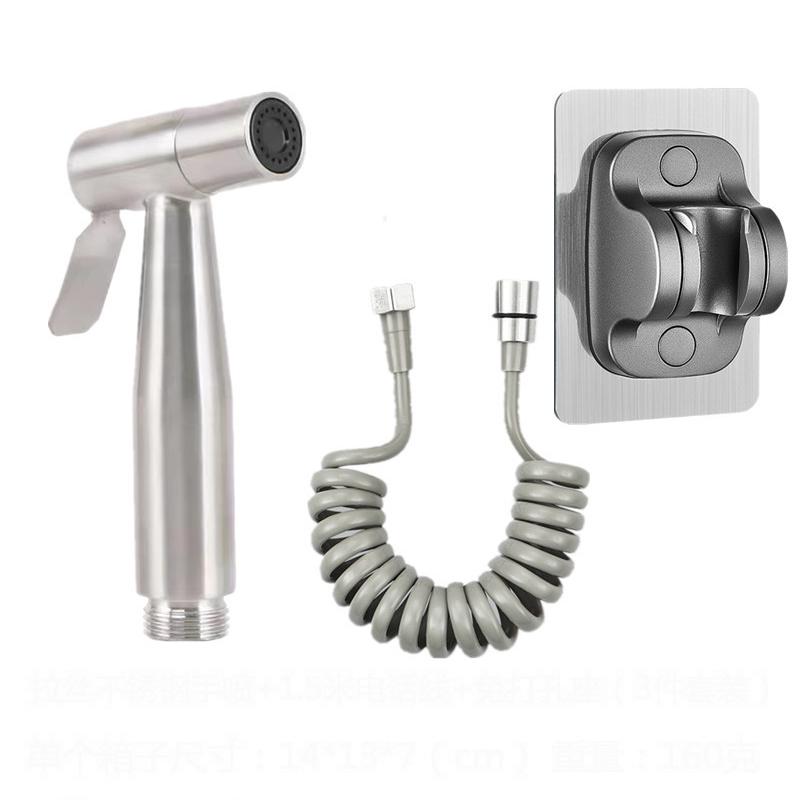 Bathroom Single Cold Water Toilet Bidet Sprayer Faucet Stainless Steel Shower Bidet Wall Mounted Woman Cleaner