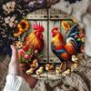 Vintage Rooster Metal Wall Art Home Decor Rustic Farmhouse Garden Garage